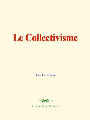 cover image of Le Collectivisme